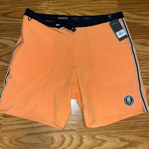 Roark Mens Size 33 Chiller 17" Mixtape Board Shorts Swim trunks Orange RB454 NWT